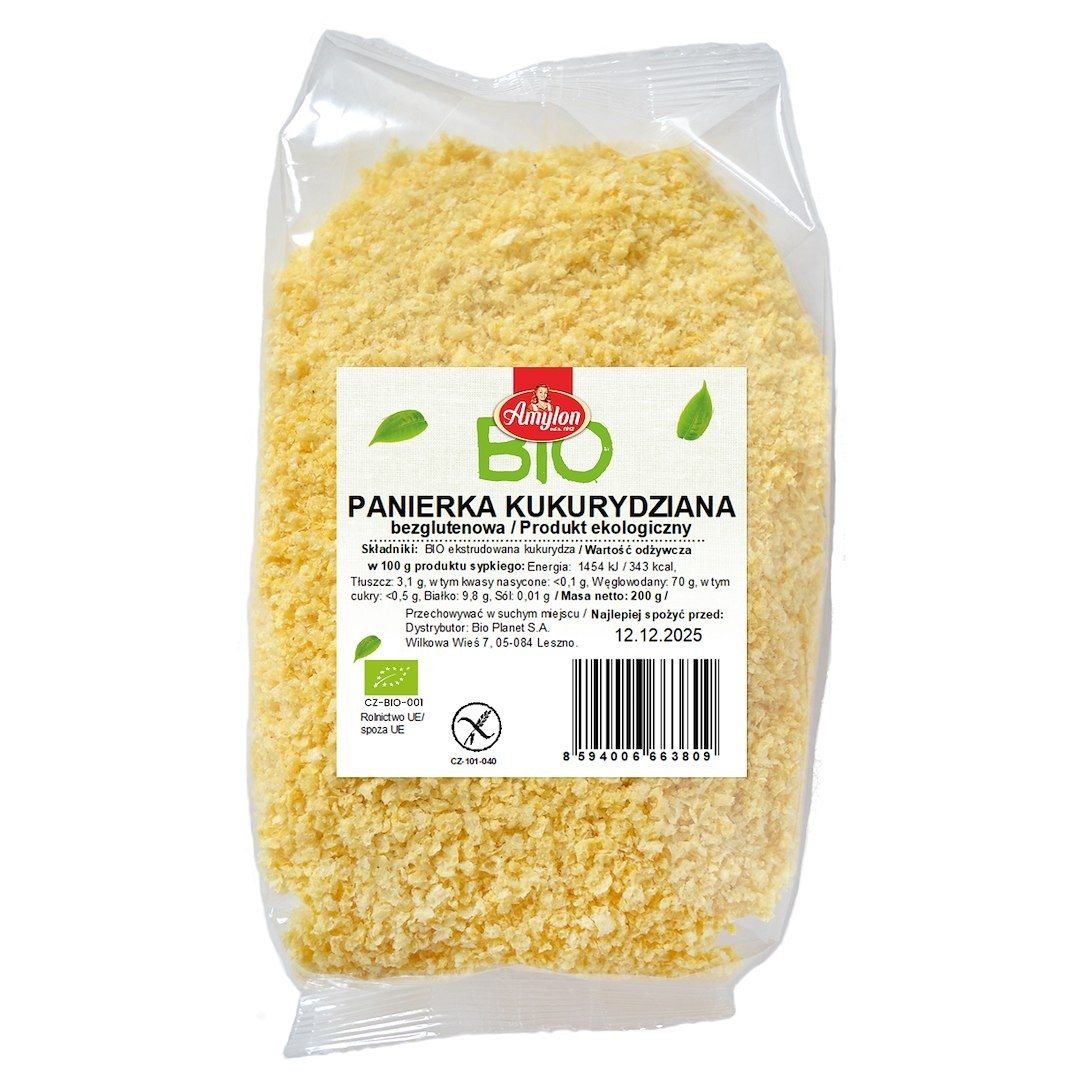 Panierka kukurydziana bezglutenowa BIO 200 g - AMYLON