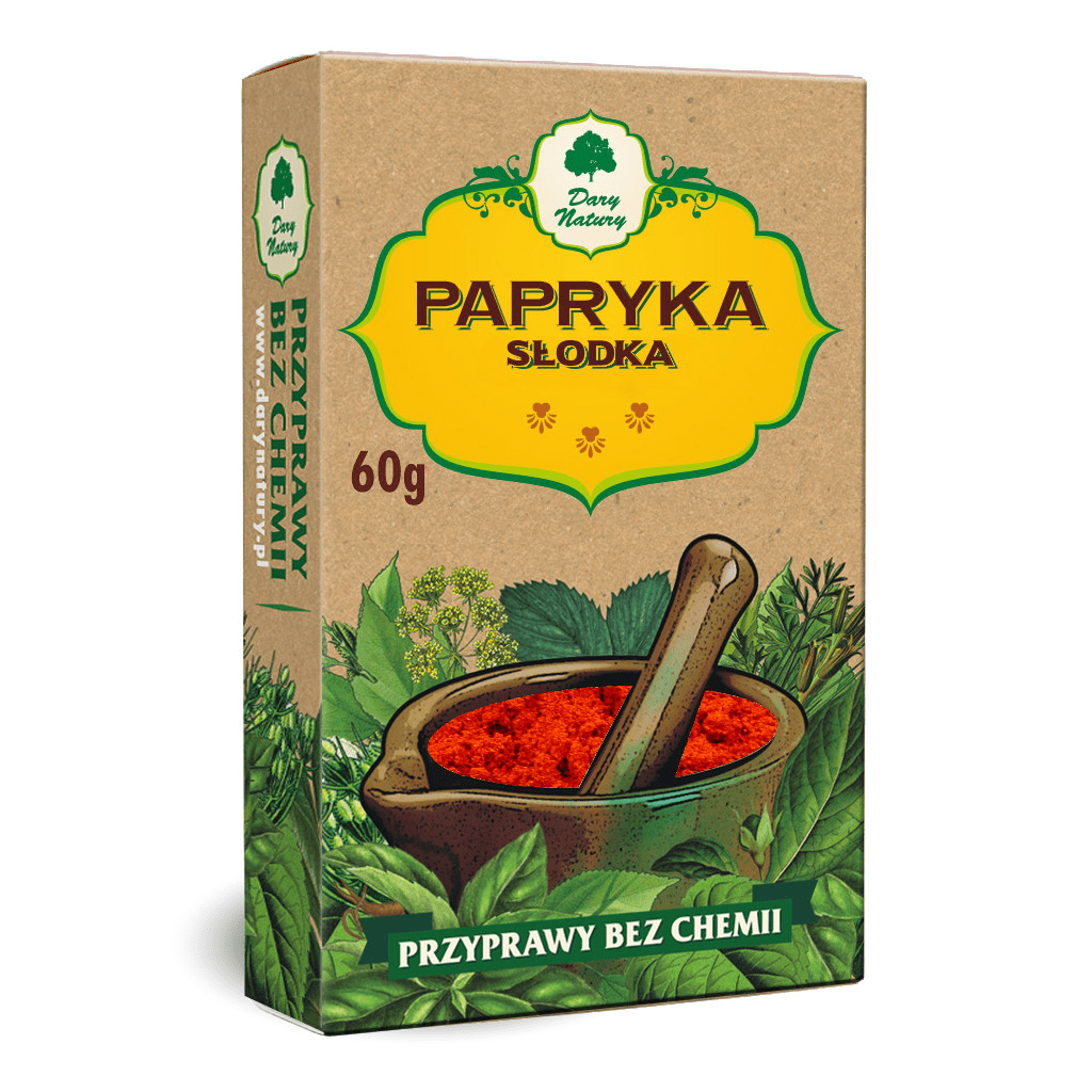 Papryka słodka mielona 60 g - DARY NATURY