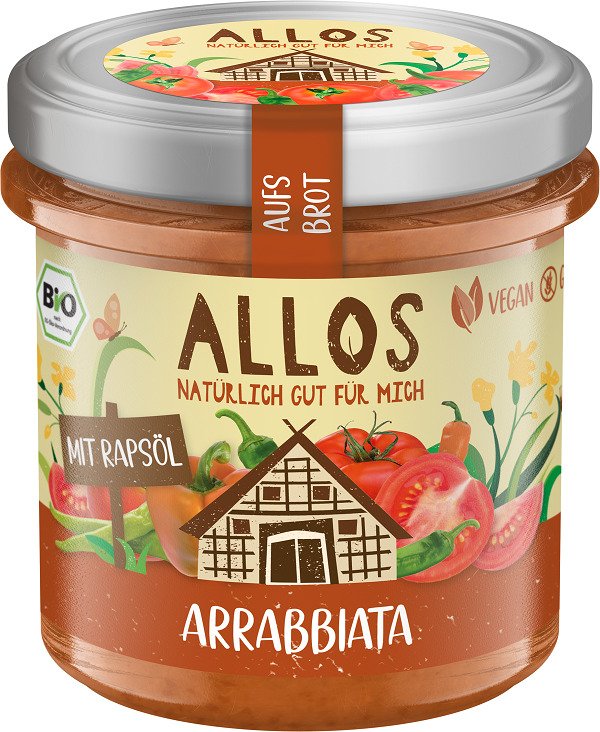 Pasta kremowa arrabbiata bezglutenowa BIO 140 g - ALLOS