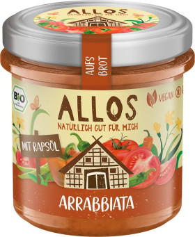 Pasta kremowa arrabbiata bezglutenowa BIO 140 g - ALLOS