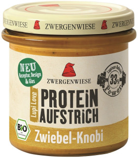 Pasta proteinowa z cebulą i czosnkiem bezglutenowa BIO 135 g - ZWERGENWIESE