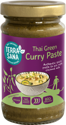 Pasta tajska zielone curry BIO 120 g - TERRASANA