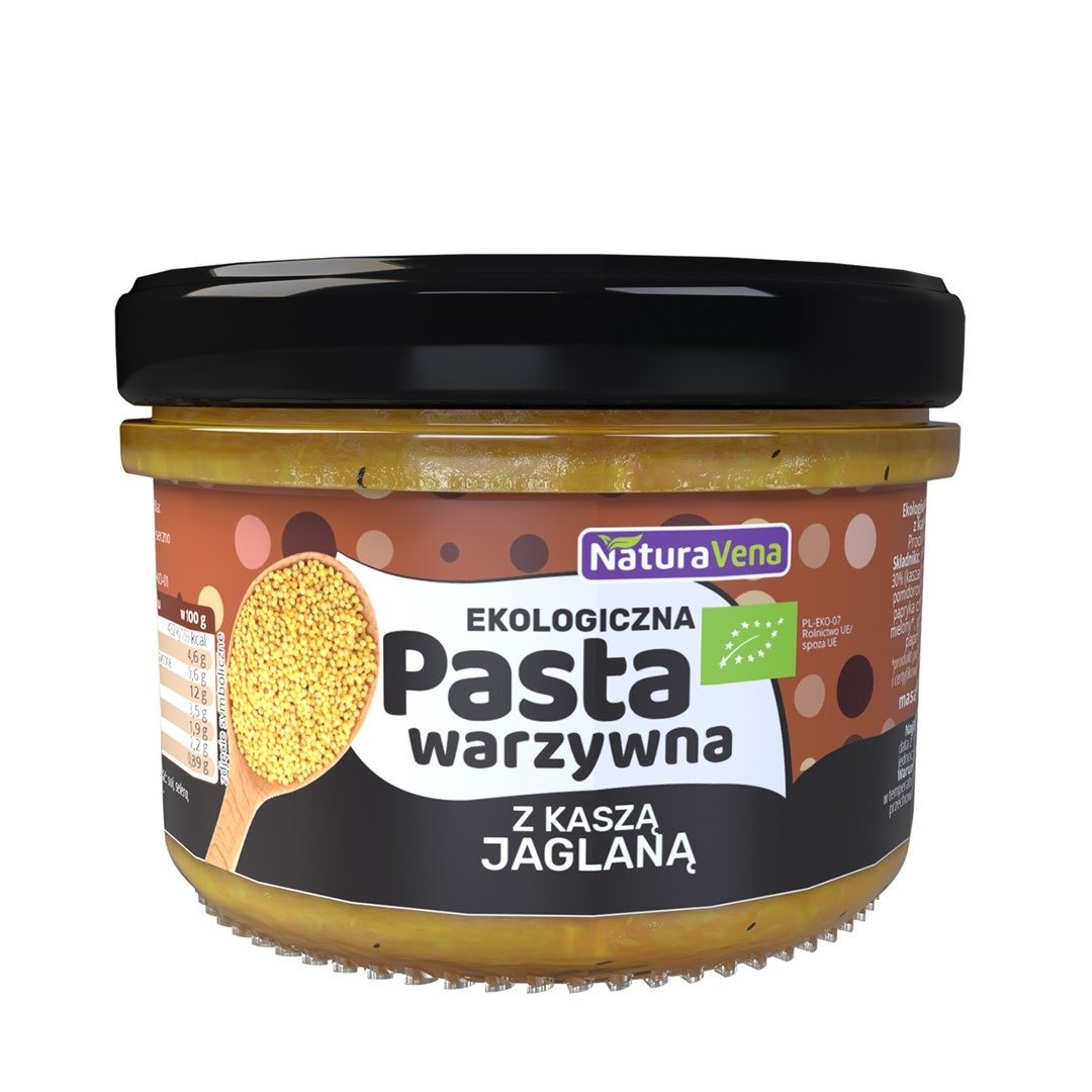 Pasta warzywna z kaszą jaglaną  BIO 185 g - NATURAVENA