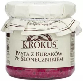 Pasta z buraków ze słonecznikiem bezglutenowa 180 g - KROKUS