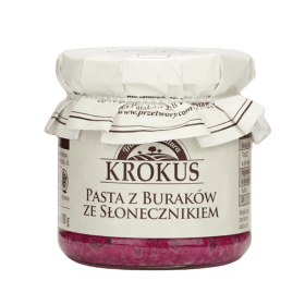 Pasta z buraków ze słonecznikiem bezglutenowa 180 g - KROKUS