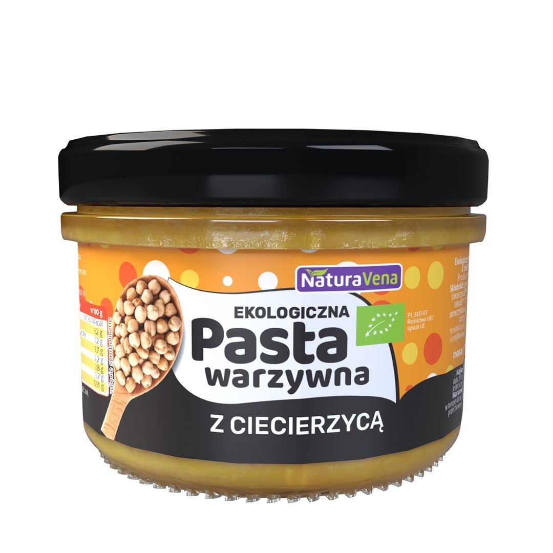 Pasta z ciecierzycy z warzywami  BIO 185 g - NATURAVENA