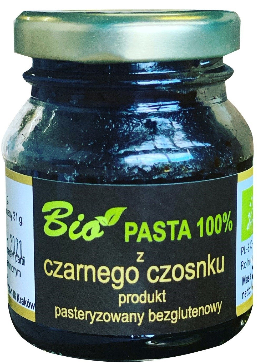 Pasta z czarnego czosnku bezglutenowa BIO 80 g - PRZETWORY Z NATURY