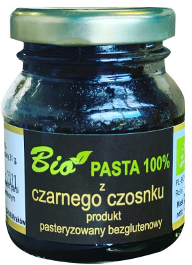 Pasta z czarnego czosnku bezglutenowa BIO 80 g - PRZETWORY Z NATURY