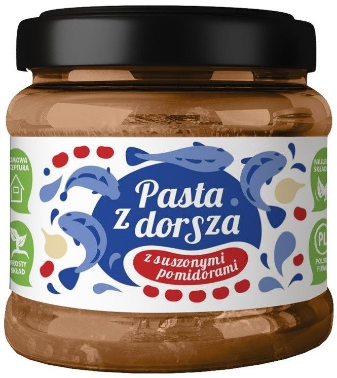 Pasta z dorsza z suszonymi pomidorami 140 g - KUTER FISH