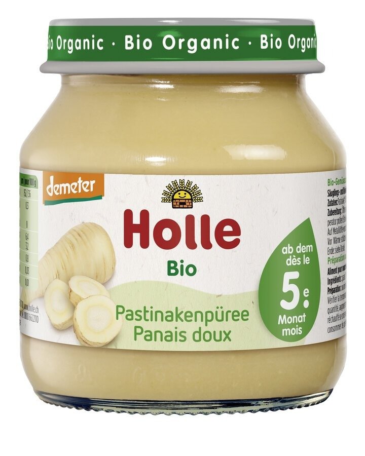 Pasternak bez dodatku cukrów bezglutenowy od 5 miesiąca demeter BIO 125 g (SŁOIK) - HOLLE