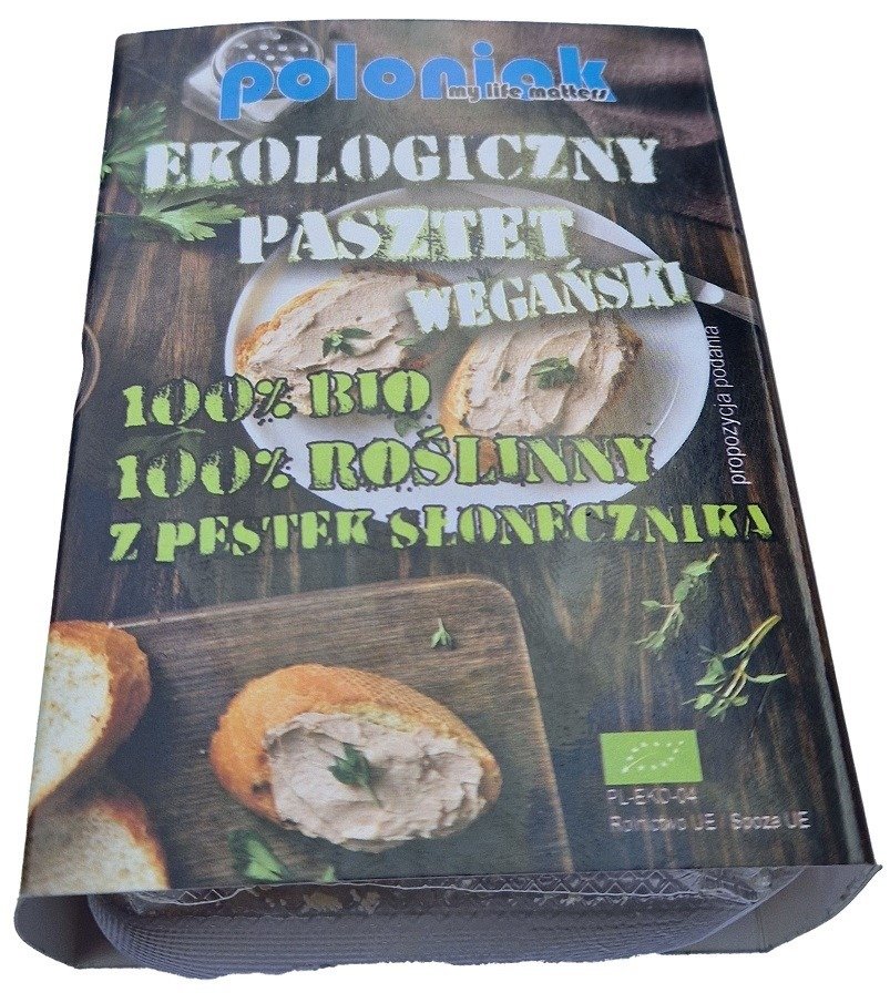 Pasztet wegański z pestek słonecznika BIO 200 g - POLONIAK