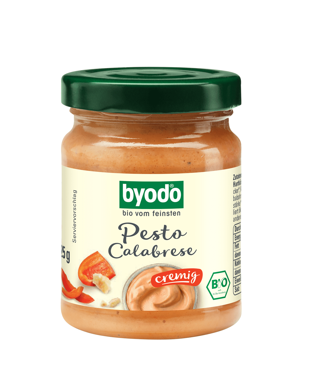 Pesto calabrese BIO 125 g - BYODO