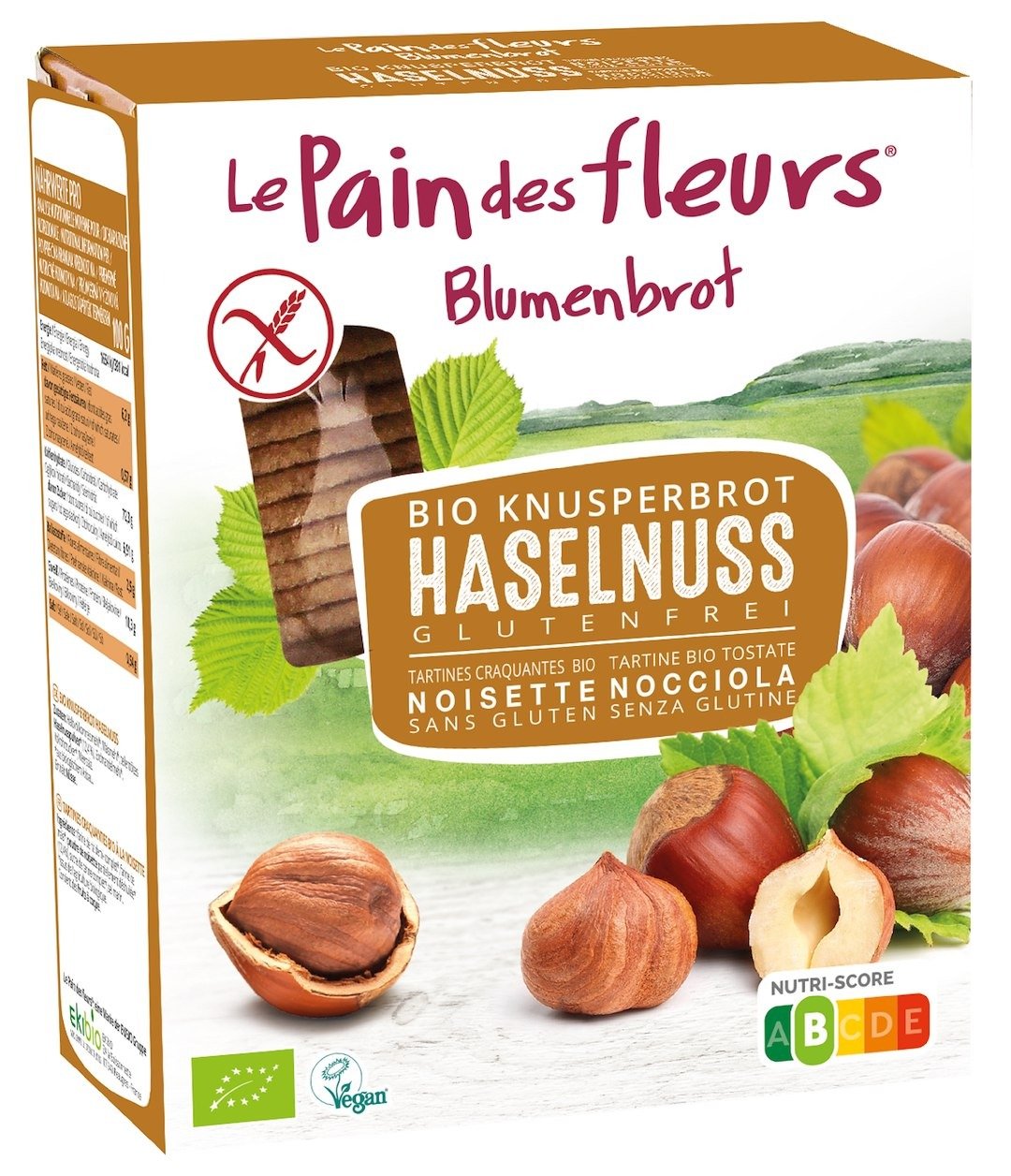 Pieczywo chrupkie orzechowe bezglutenowe BIO 150 g - LE PAIN DES FLEURS