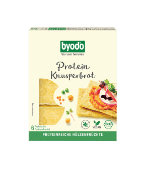 Pieczywo chrupkie proteinowe ciecierzyca - soczewica - groch bezglutenowe BIO 110 g - BYODO