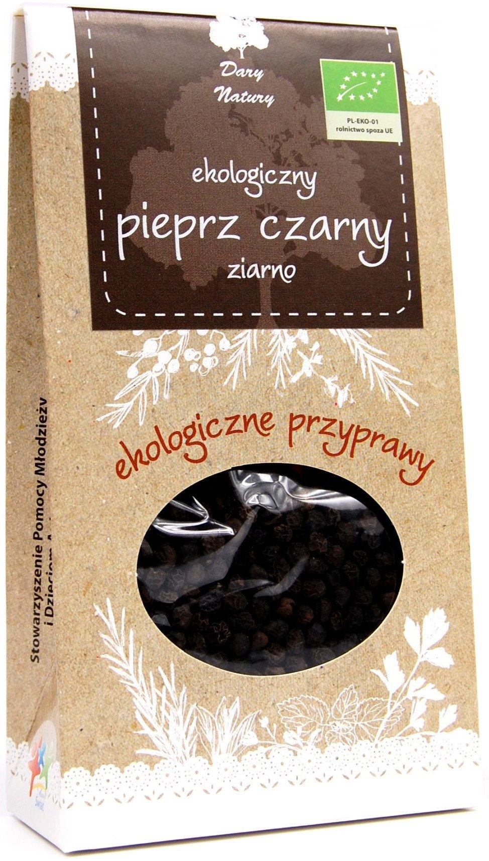Pieprz czarny ziarnisty BIO 50 g - DARY NATURY
