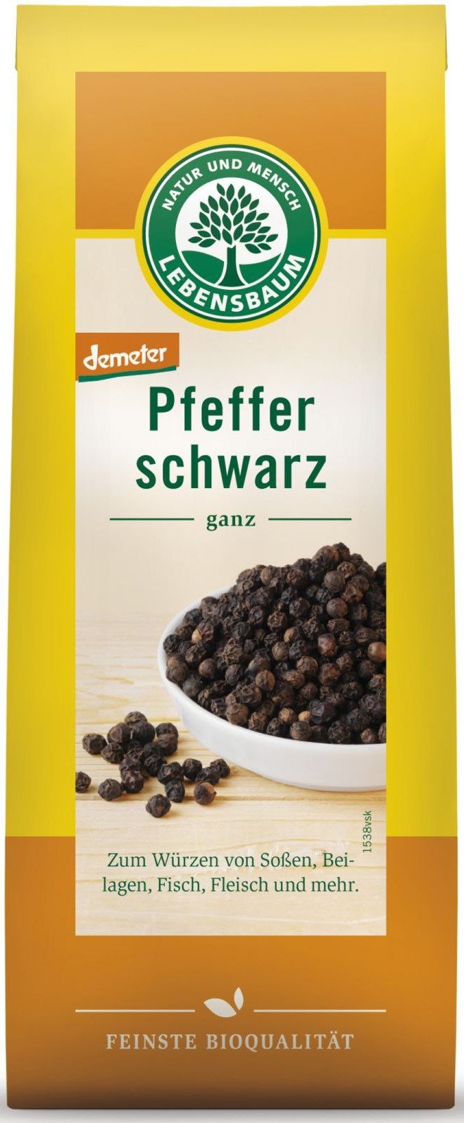 Pieprz czarny ziarnisty demeter BIO 50 g - LEBENSBAUM