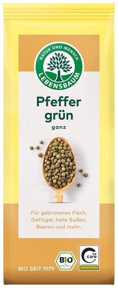 Pieprz zielony ziarnisty BIO 35 g - LEBENSBAUM