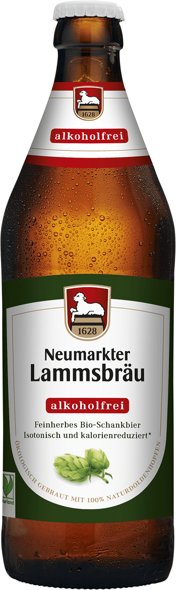 Piwo typu schankbier bezalkoholowe BIO 500 ml - NEUMARKTER LAMMSBRAU