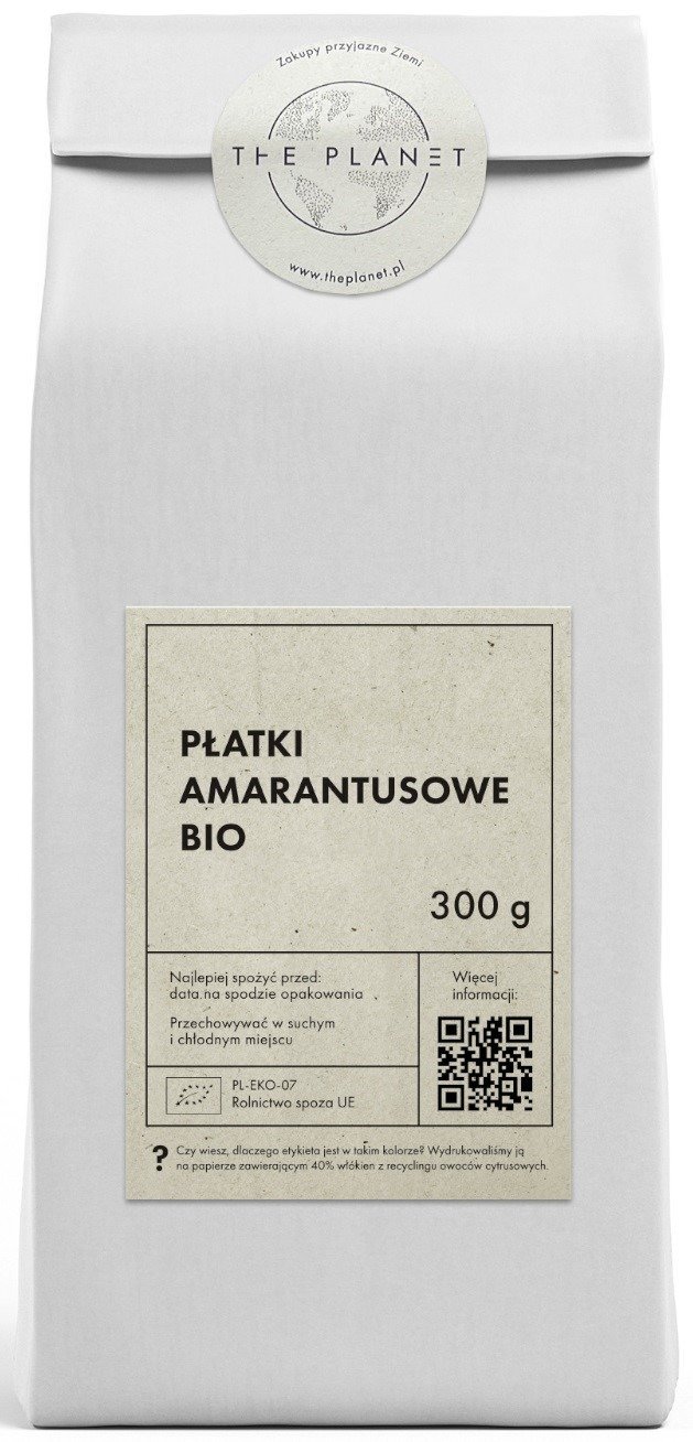 Płatki amarantusowe BIO 300 g - THE PLANET