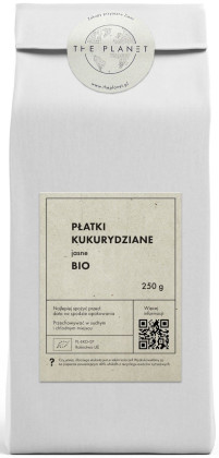 Płatki kukurydziane jasne bez dodatku cukrów BIO 250 g - THE PLANET