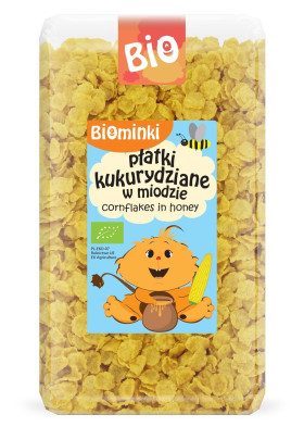 Płatki kukurydziane w miodzie BIO 300 g - BIOMINKI