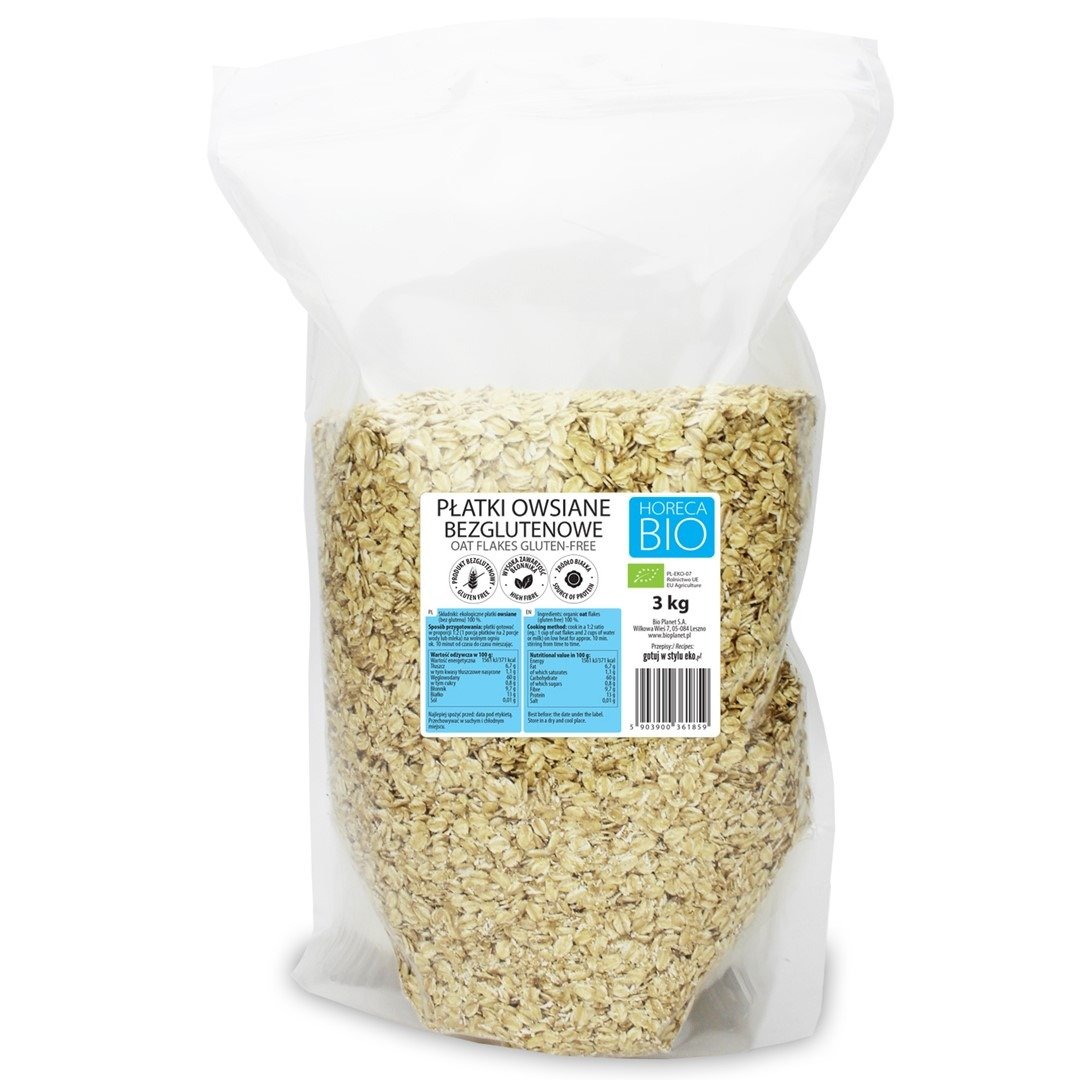 Płatki owsiane bezglutenowe BIO 3 kg - HORECA (BIO PLANET)