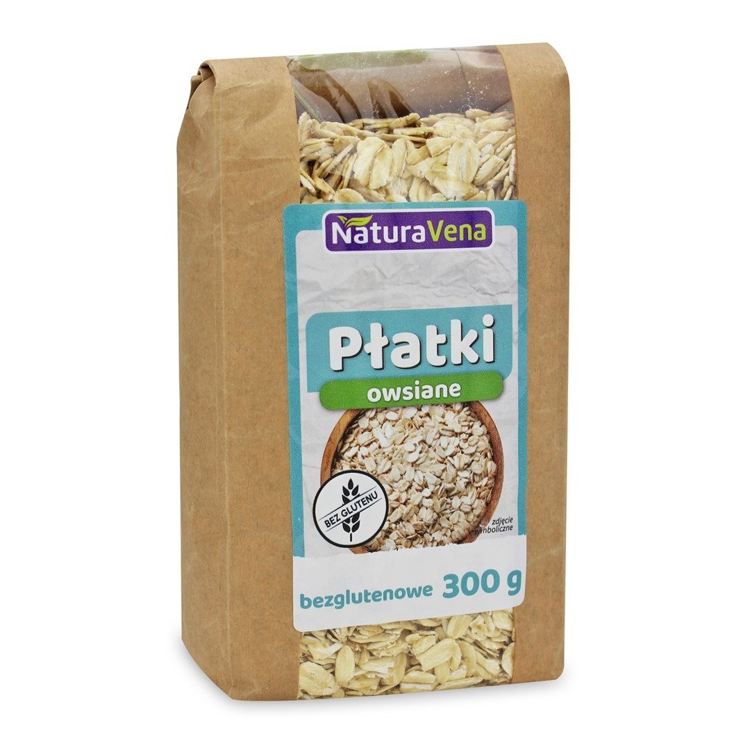 Płatki owsiane górskie bezglutenowe 300 g - NATURAVENA