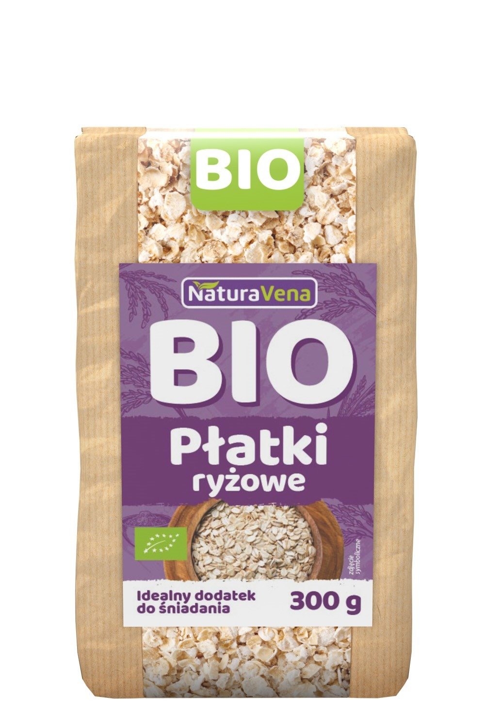 Płatki ryżowe BIO 300 g - NATURAVENA