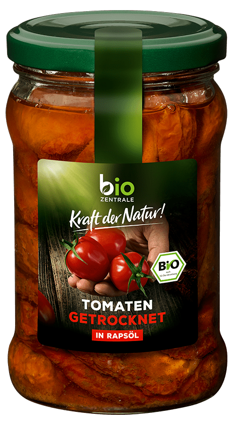 Pomidory suszone w oleju rzepakowym bezglutenowe BIO 270 g (150 g) - BIO ZENTRALE