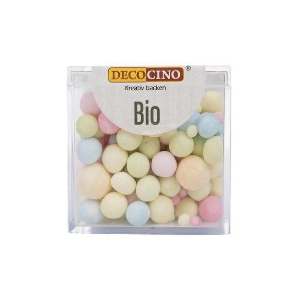 Posypka cukrowa kolorowe kuleczki mix BIO 50 g - DECOCINO (PRODUKT SEZONOWY)