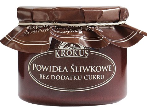 Powidła śliwkowe bez dodatku cukrów bezglutenowe 310 g - KROKUS