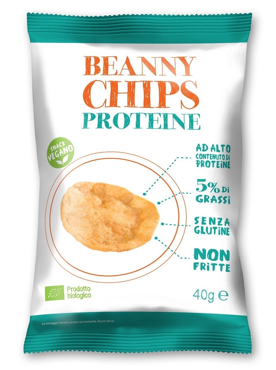 Prażynki proteinowe z soczewicy bezglutenowe BIO 40 g - BEANNY CHIPS