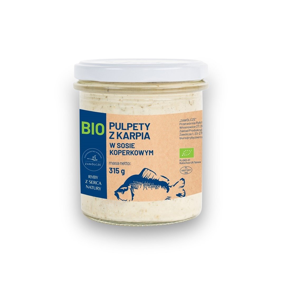 Pulpety z karpia w sosie koperkowym BIO 315 g - RYBY Z SERCA NATURY