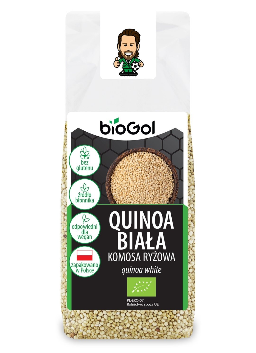 Quinoa biała (komosa ryżowa) bezglutenowa BIO 250 g - BIOGOL
