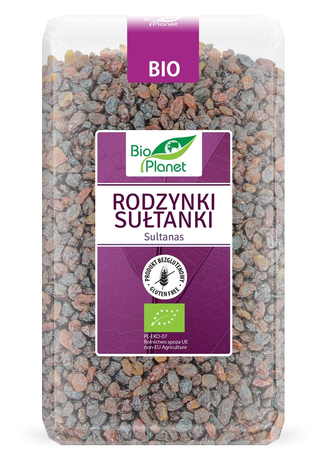 Rodzynki sułtanki bezglutenowe BIO 1 kg - BIO PLANET