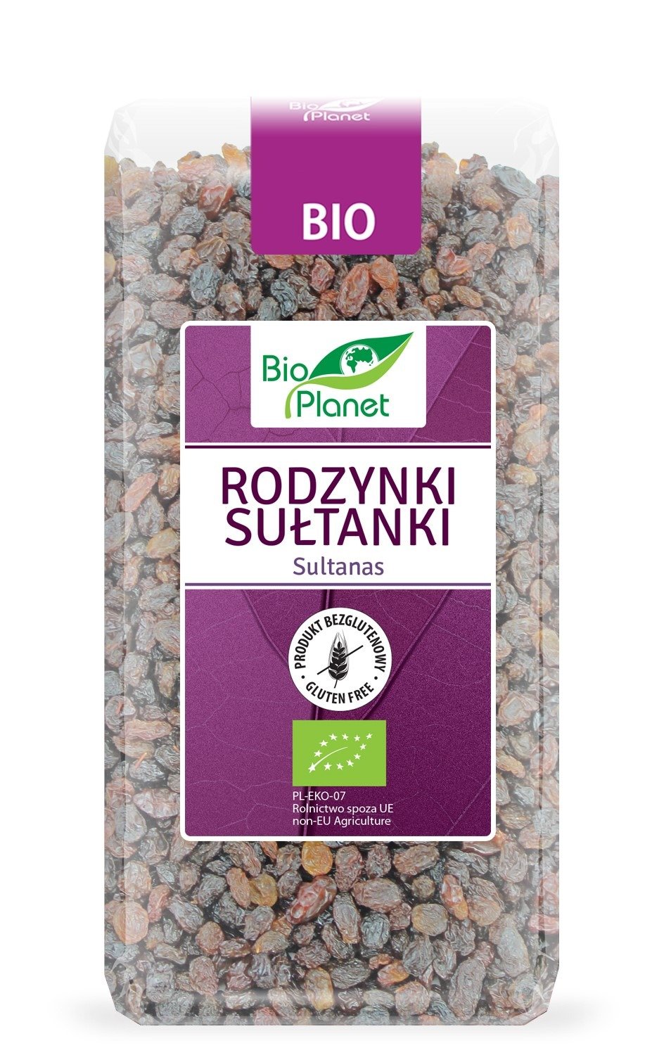 Rodzynki sułtanki bezglutenowe BIO 400 g - BIO PLANET