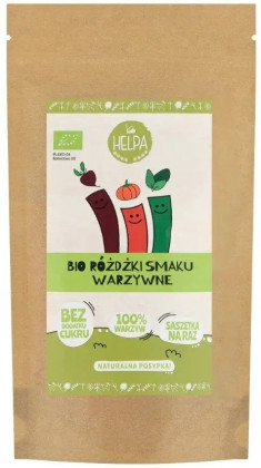 Różdżki smaku warzywne (liofilizowane warzywa) BIO (9 x 2 g) 18 g - HELPA