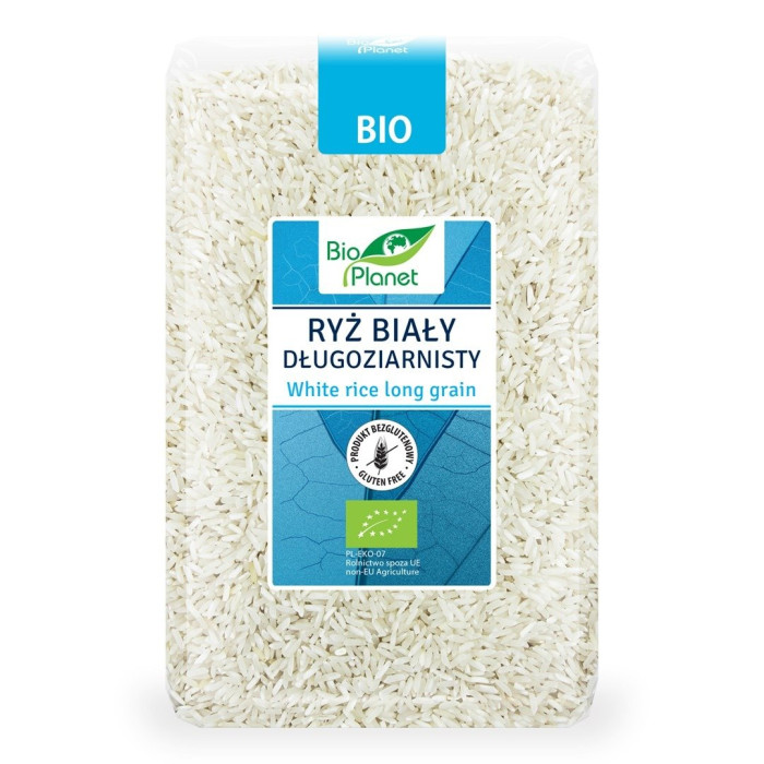 Ryż biały długoziarnisty bezglutenowy BIO 1 kg - BIO PLANET