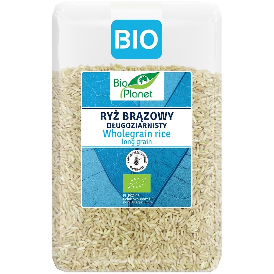 Ryż brązowy długoziarnisty bezglutenowy BIO 2 kg - BIO PLANET
