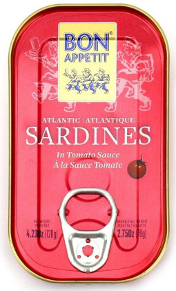 Sardynki portugalskie w sosie pomidorowym 120 g (78 g) - BOM PETISCO