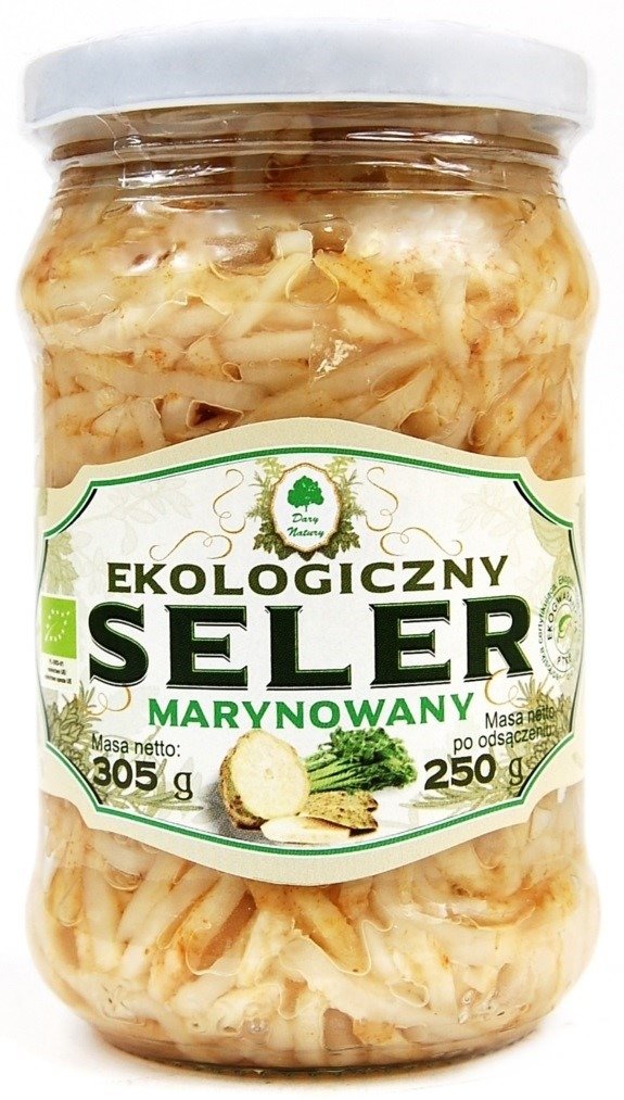Seler marynowany BIO 300 g (150 g) - DARY NATURY
