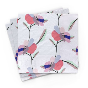 Serwetki stołowe bambusowe bratki 20 szt. - CHIC-MIC