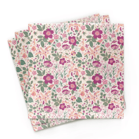 Serwetki stołowe bambusowe kwiatki 20 szt. - CHIC-MIC