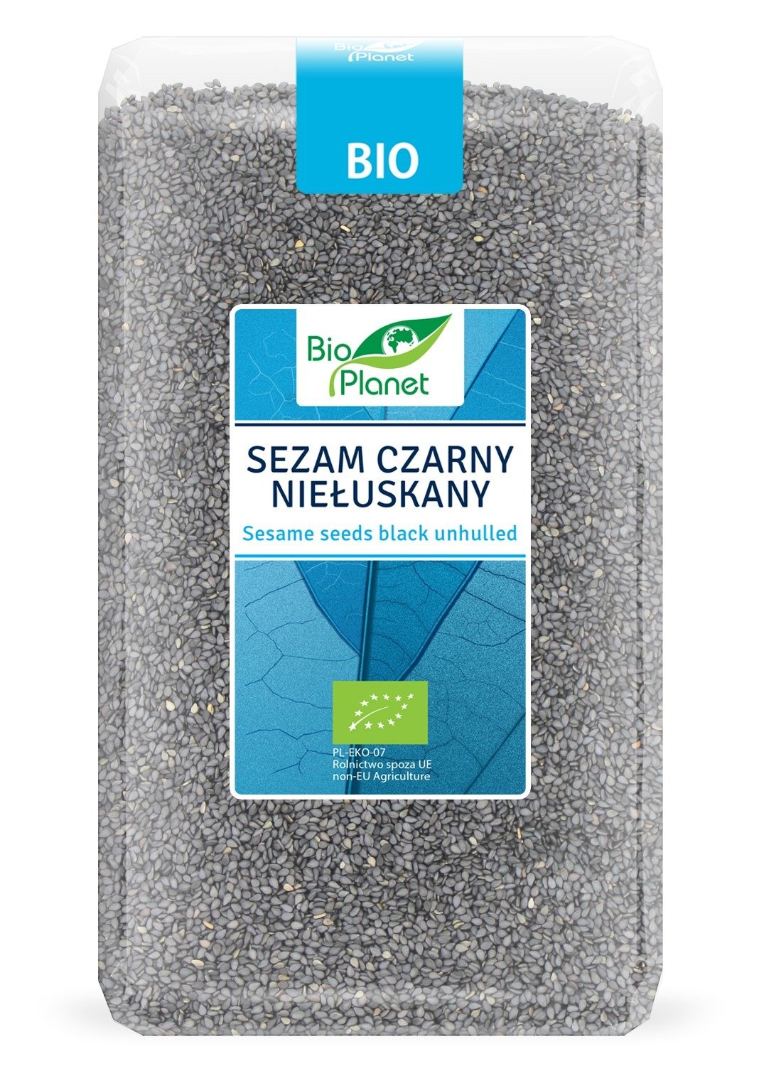 Sezam czarny niełuskany BIO 1 kg - BIO PLANET