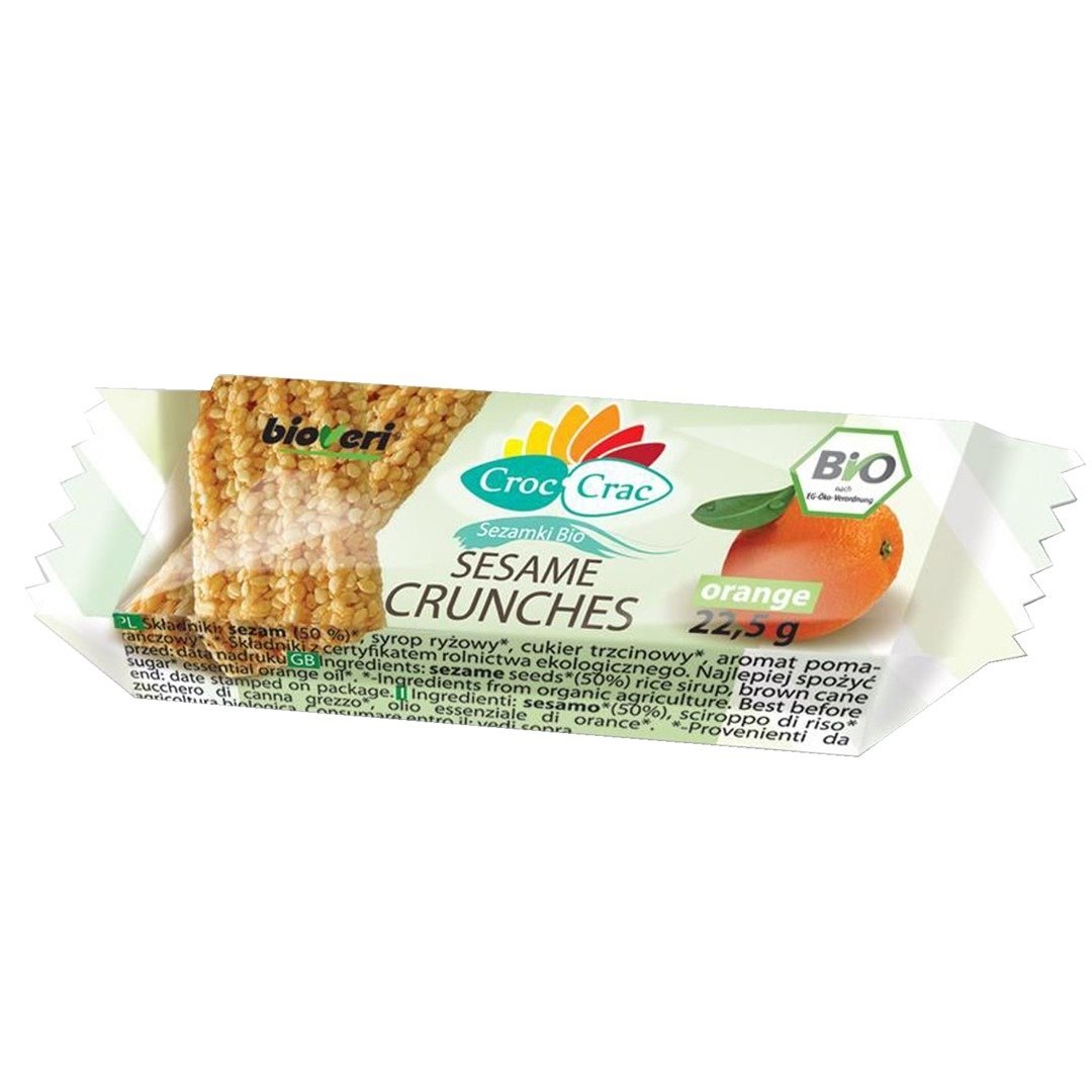 Sezamki pomarańczowe BIO 22,5 g - CROC-CRAC (BIOVERI)