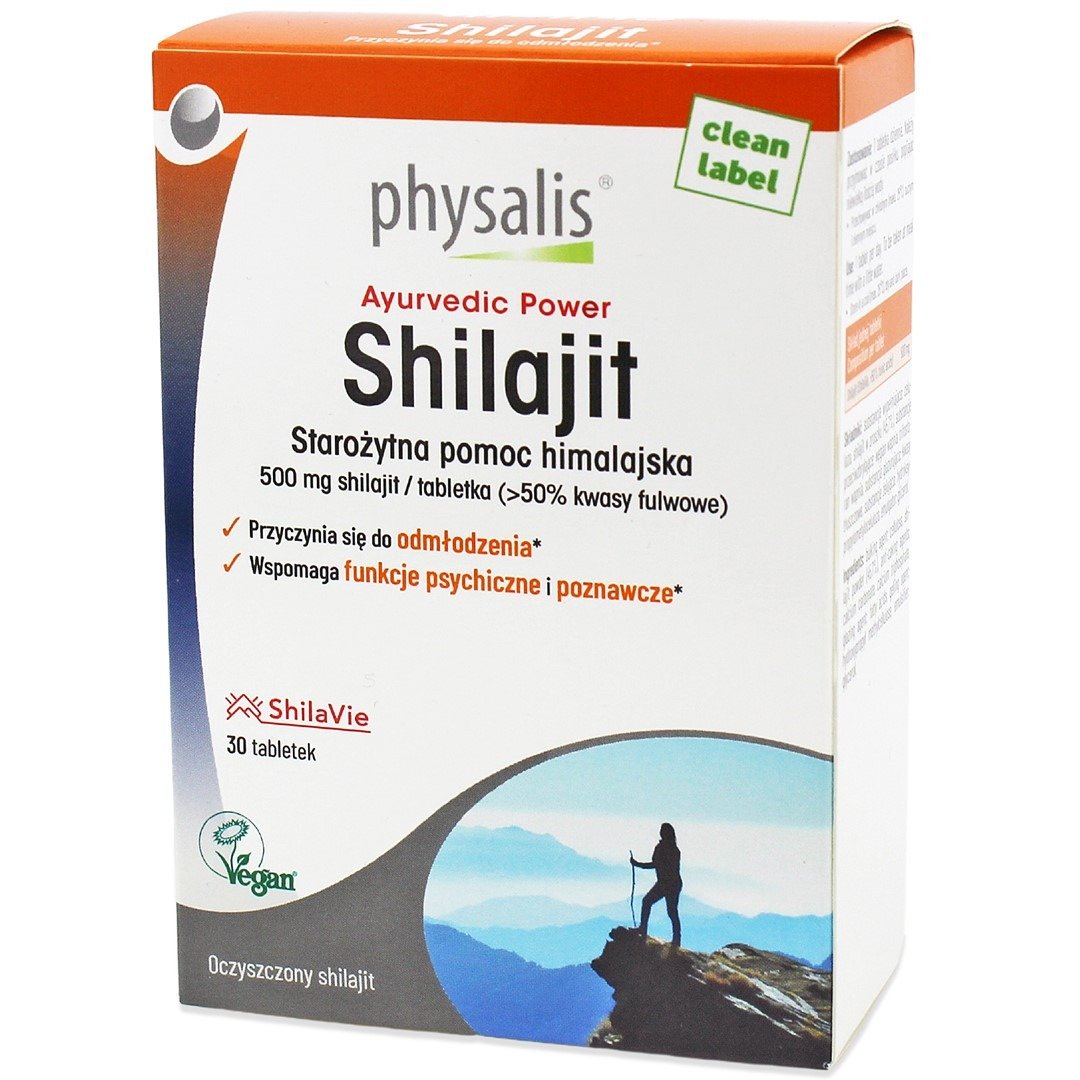 Shilajit (500 mg) 30 tabletek - PHYSALIS