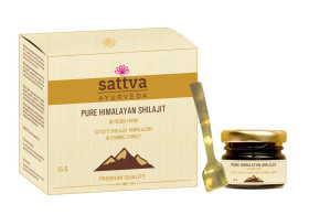 Shilajit himalajski w formie żywicy 15 g - SATTVA (AYURVEDA)