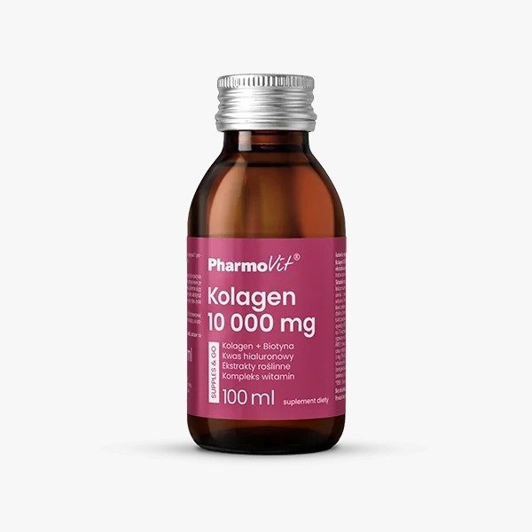 Shot kolagen (10 000 mg) bezglutenowy 100 ml - PHARMOVIT (SUPPLES & GO)
