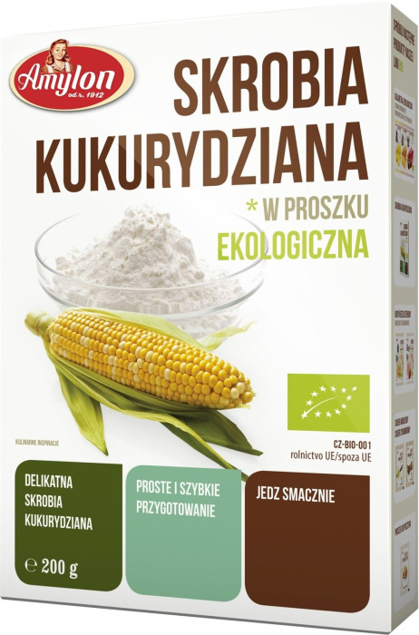 Skrobia kukurydziana bezglutenowa BIO 200 g - AMYLON