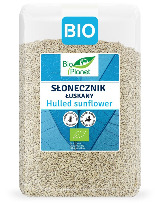 Słonecznik łuskany bezglutenowy BIO 1,5 kg - BIO PLANET